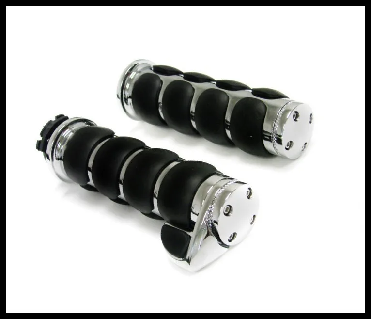 Chrome Manopole A Molla + Throttle Boss Per Suzuki Boulevard Intruder Gsxr 600 750 1000
