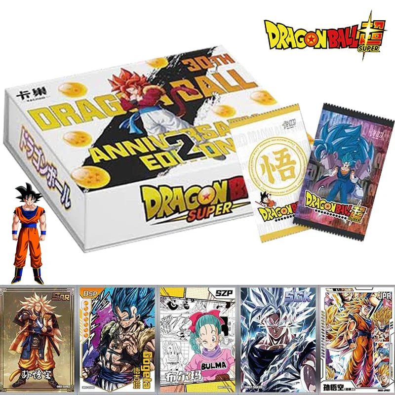 Genuine Dragon Ball 30Th Anniversary Edition Card Box Personaggio Anime Son Goku Periferiche Hcr Collezione Di Carte Nascoste Regalo Per Bambini