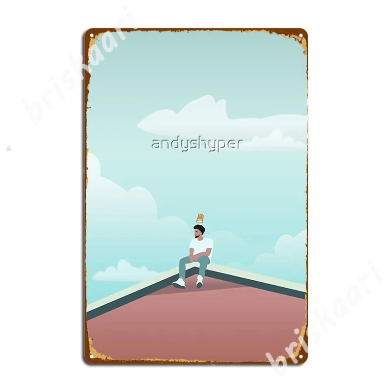 J. Cole - 2014 Forest Hills Drive X Born Sinner Poster Segni In Metallo Club Bar Stampa Cinema Soggiorno Tin Sign Poster