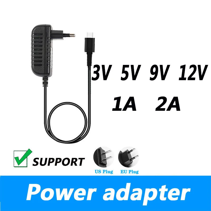Alimentatore Adattatore 3V 5V 9V 12V Caricabatterie Per Decathlon Ellittico Cross Trainer Type-C Compatibile Con Type-C