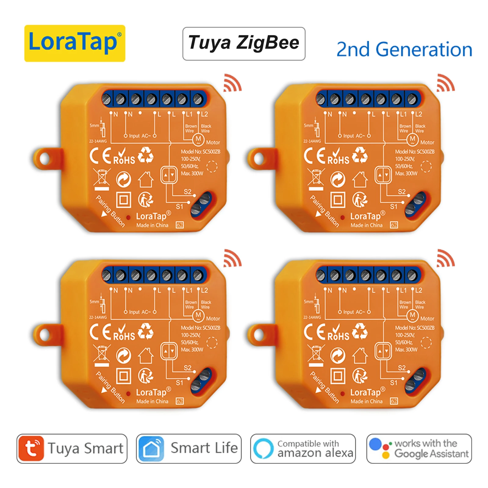 Zigbee Tende Tapparelle Tapparelle Interruttore Controllo Motore Collegato Google Home Alexa Finestra Elettrica Loratap Tuya Smart Life