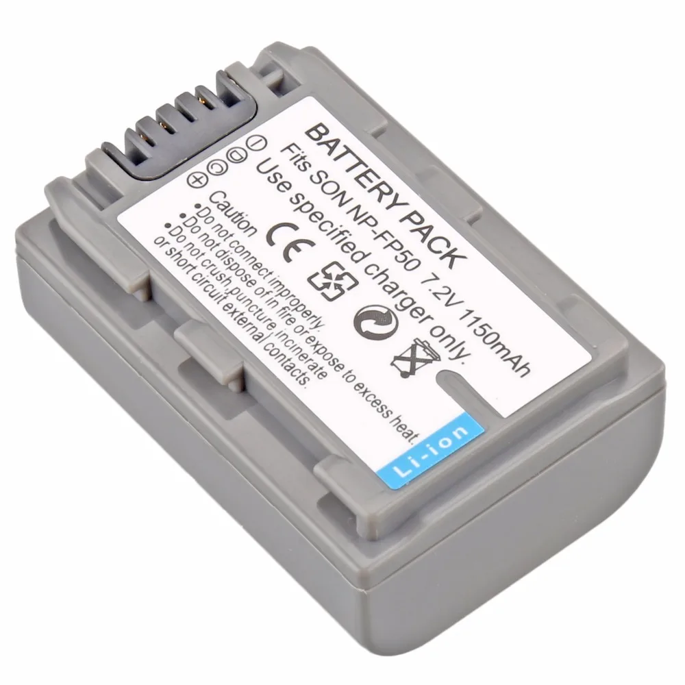 Probty 1Pcs Np-Fp50 Np Fp50 Npfp50 Batteria Per Sony Dcr-Dvd103 Dvd105 Dcr-Hc3 Hc16 Hc40 Dcr-Sr30 Sr40 Sr100 Fotocamera Digitale