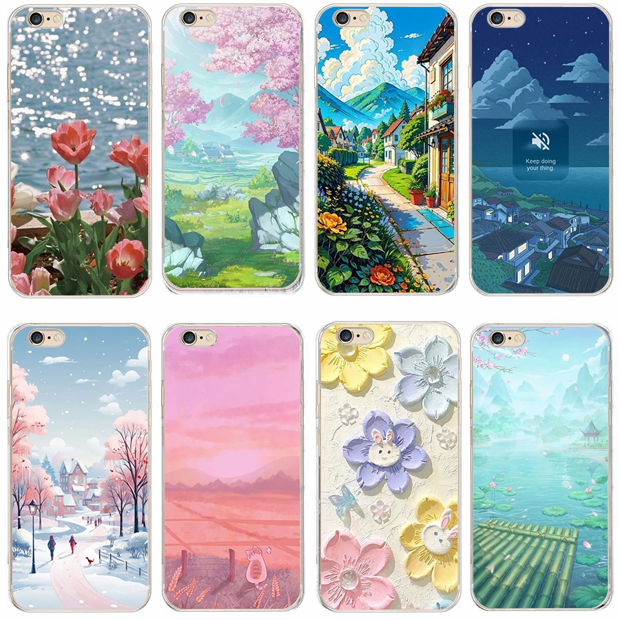 9 Per Iphone 4/4S/5/5S/6 Custodia Per Telefoni Cellulari Custodia Protettiva In Silicone Morbido Tpu