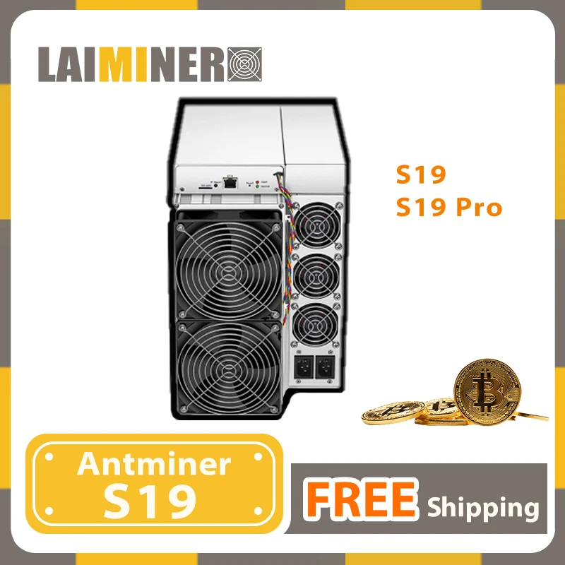 Bitmain Antminer S19Pro 110Th/S Btc Asic Miner Crypto Miner Mining Machine Bitcoin Crypto Mining Machine S19 82T 86T 90T 95T