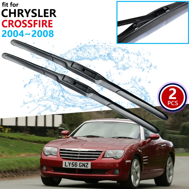 Per Chrysler Crossfire 2004 ~ 2008 2005 2006 2007 Parabrezza Anteriore Tergicristalli Auto Tergicristallo Accessori Auto