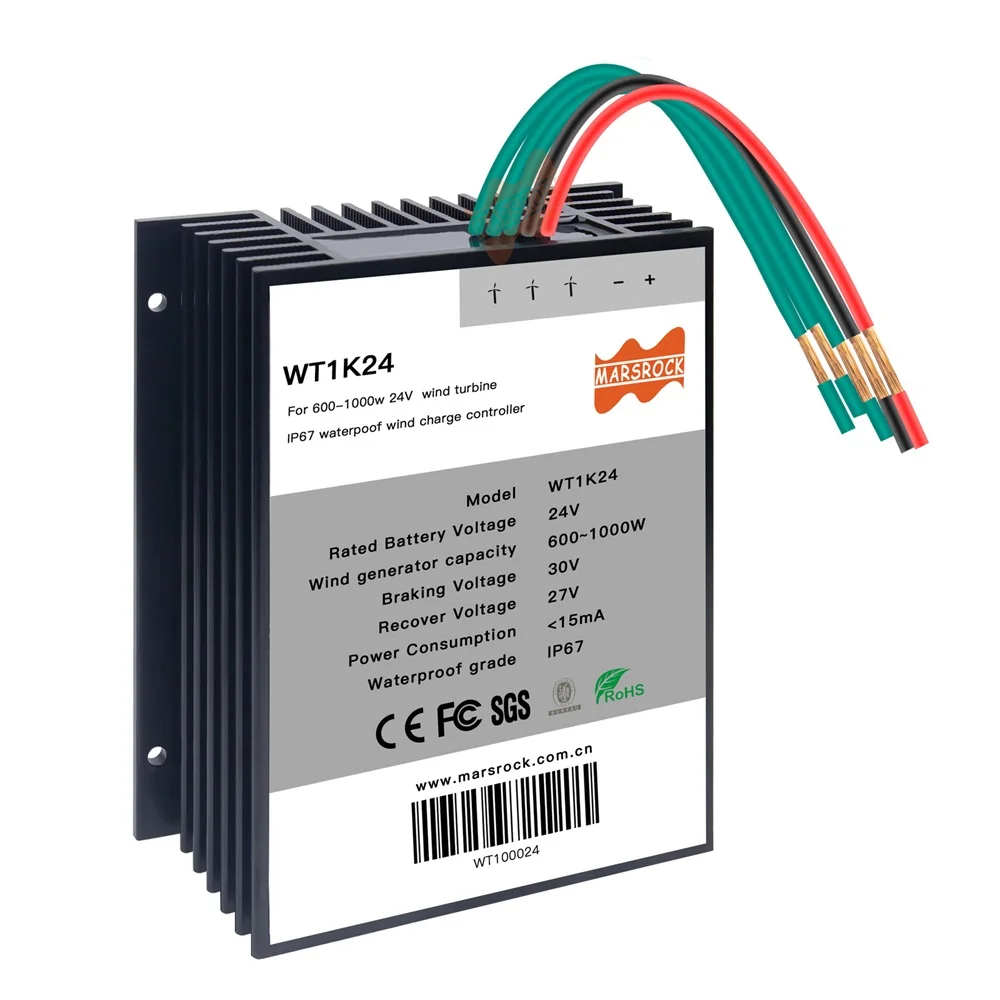 1000W 30A Carica Del Vento Scarica Controller Mppt Ip68 Impermeabile Regolare Partita Automatica Uscita Del Vento Dc Ac 24 48V Per Tutte Le Batterie