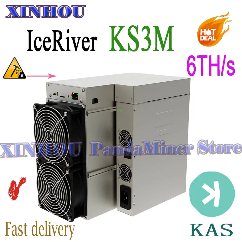 Nuovo Iceriver Ks3M Miner 6Th/S Kaspa Kas Mining Meglio Di Ks0 Ks1 Ks2 Ks3 Avalonminer A1346 A1326 Antminer S19 T19 Ipollo V1
