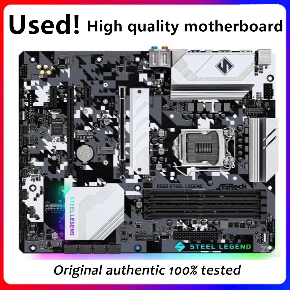 Scheda Madre Usata Per Scheda Madre Asrock B560 Steel Legend Originale Desktop B560 Lga 1200 I7/I5/I3 Usb3.0 M.2
