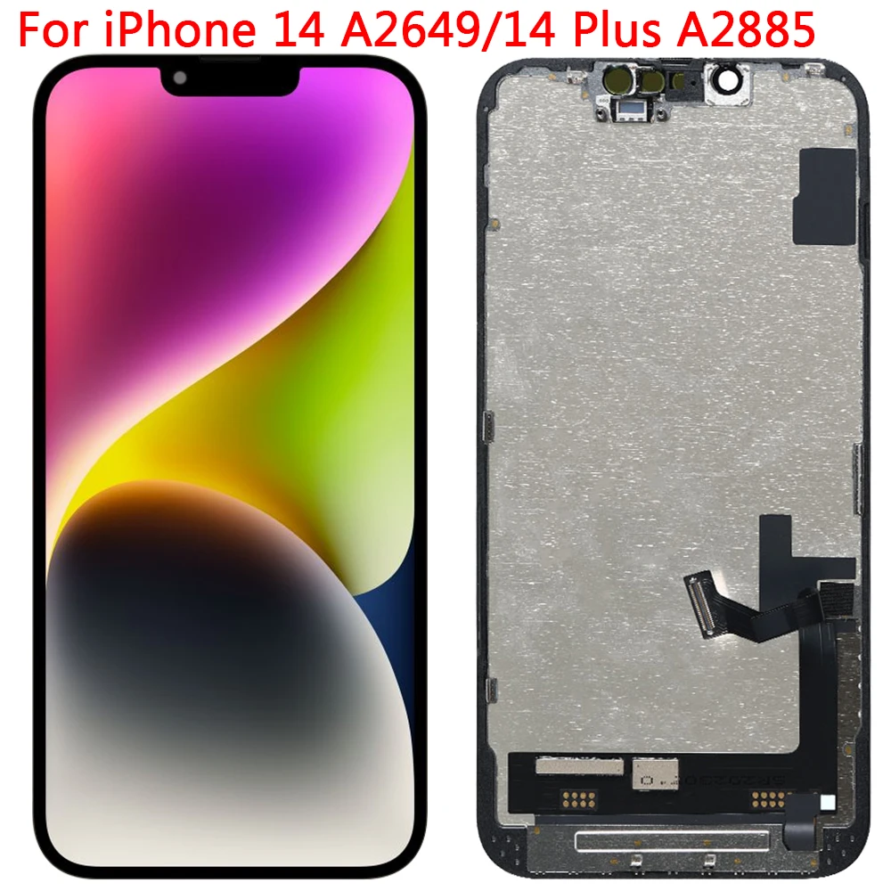 Nuovo Originale Per Iphone 14 14 Plus Display Lcd Per Iphone 14 A2649 14 Plus A2886 Lcd Touch Screen Digitizer Assembly