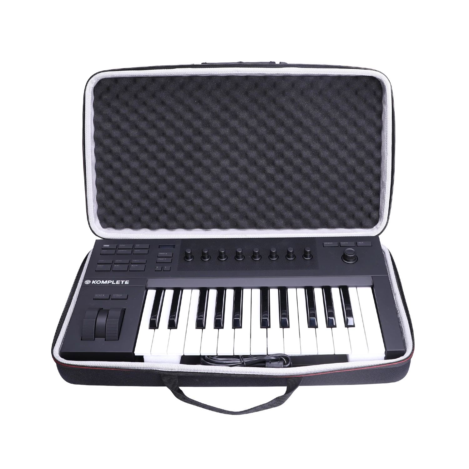 Custodia Rigida Eva Impermeabile Ltgem Per Tastiera Controller Komplete Kontrol A25 Per Strumenti Nativi