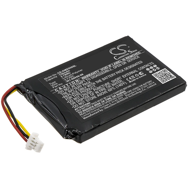 Collare Per Cani 750Mah Batteria Per Garmin 361-00056-08 Drivesmart 5 Drivesmart 55 Drivesmart 65 Drive 6 "Drive 6" Lm Ex 010-0153-0E