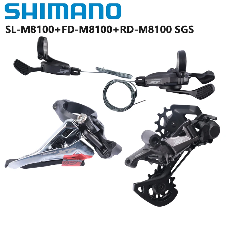 Shimano Deore Xt Slx M8120 M7120 Groupset Leva Del Cambio 2X12S Deragliatore Anteriore Rd Sgs M8100 M8120 M7100 Per Mtb Mountain Bike
