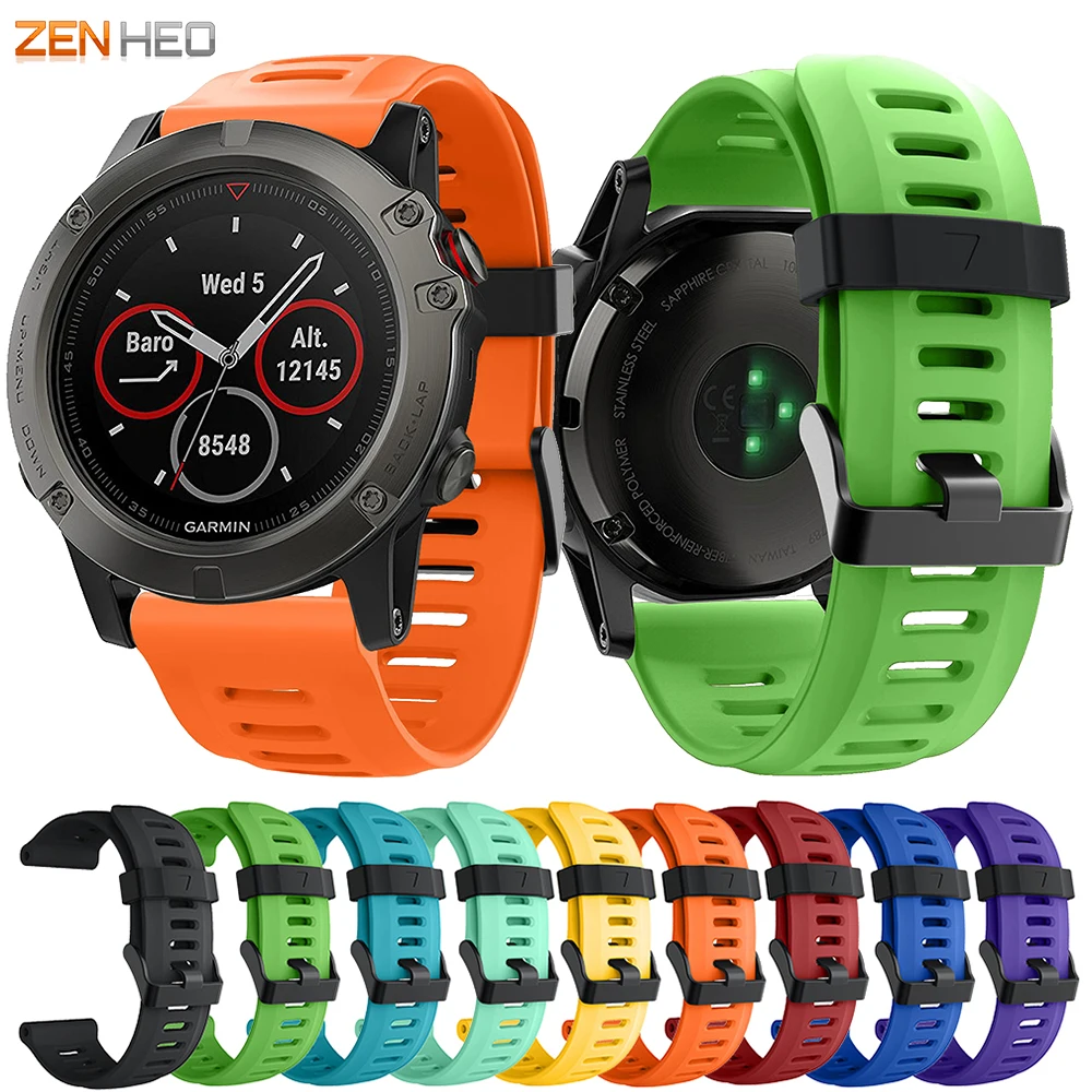 Cinturino In Silicone 26Mm Per Garmin Fenix 5X/5X Plus Cinturino Di Ricambio Per Cinturino Garmin Fenix 3/3 Hr Smart Watch