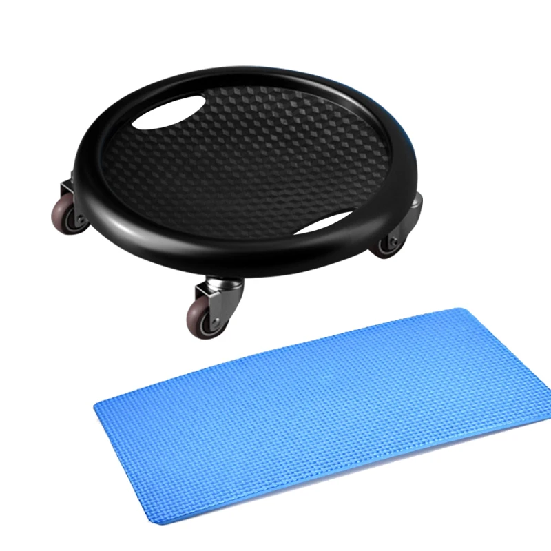 Core Coaster Addominale Abs Training Machine Equipment Ab Wheel Roller Esercizio Per Home Gym Waist Trainer Con Un Tappetino In Ginocchio
