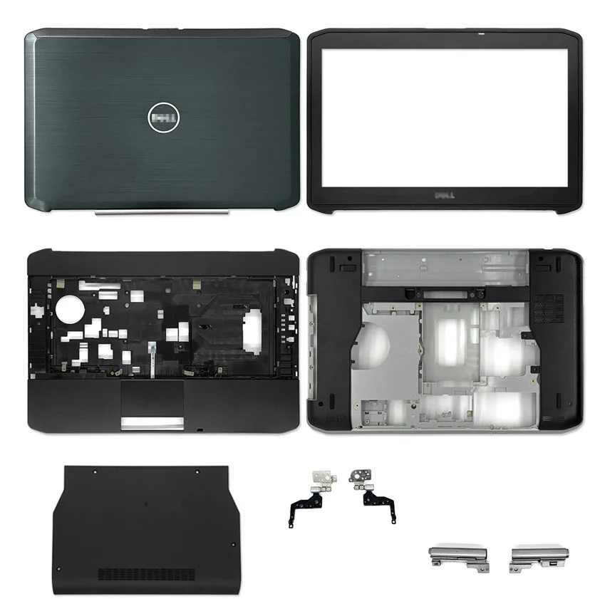 New For Dell Latitude 5420 E5420 Lcd Back Cover Front Bezel Palmrest Bottom Case Door Cover Hinges Black Without Touch