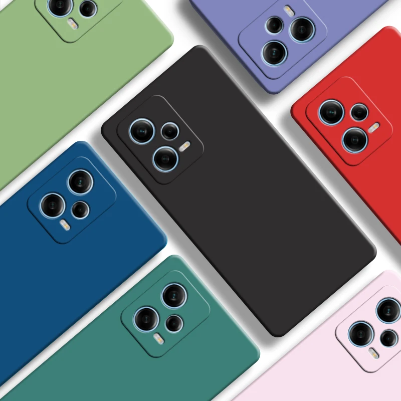 Per Poco X5 5G Custodia 6.67 Pollici Paraurti Antiurto In Gomma Siliconica Liquida Originale Per Poco X5 Cover Poco X5 X5 X5 Pro 5G Fundas