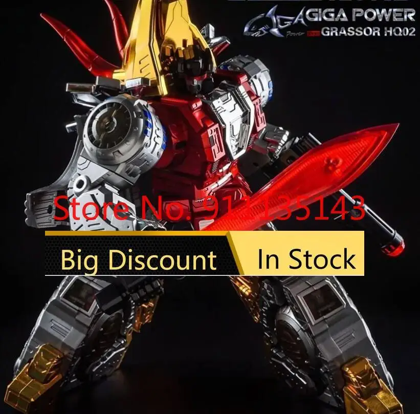 Gigapower Gp Hq-02 Dinobots Scorie Spray Paint Version 3Rd Party Giocattolo Di Terze Parti In Stock Action Figure