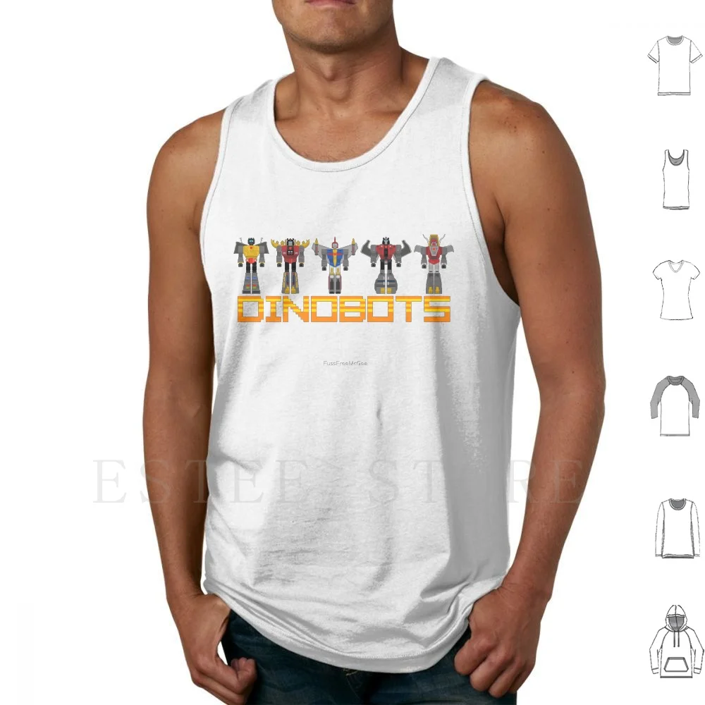 Dinobots Pixel Art Canotte Gilet Senza Maniche Grimlock Fanghi Snarl Swoop Dinobot Dinobot Autobot Autobot Autobots Decepticon