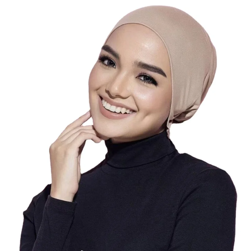Kepahoo Interno Hijab Cap Musulmano Turbante Islam Regolabile Undercap Bonnet Soft Jersey Stretch Hijab Tube Cap Turbante Mujer Hat