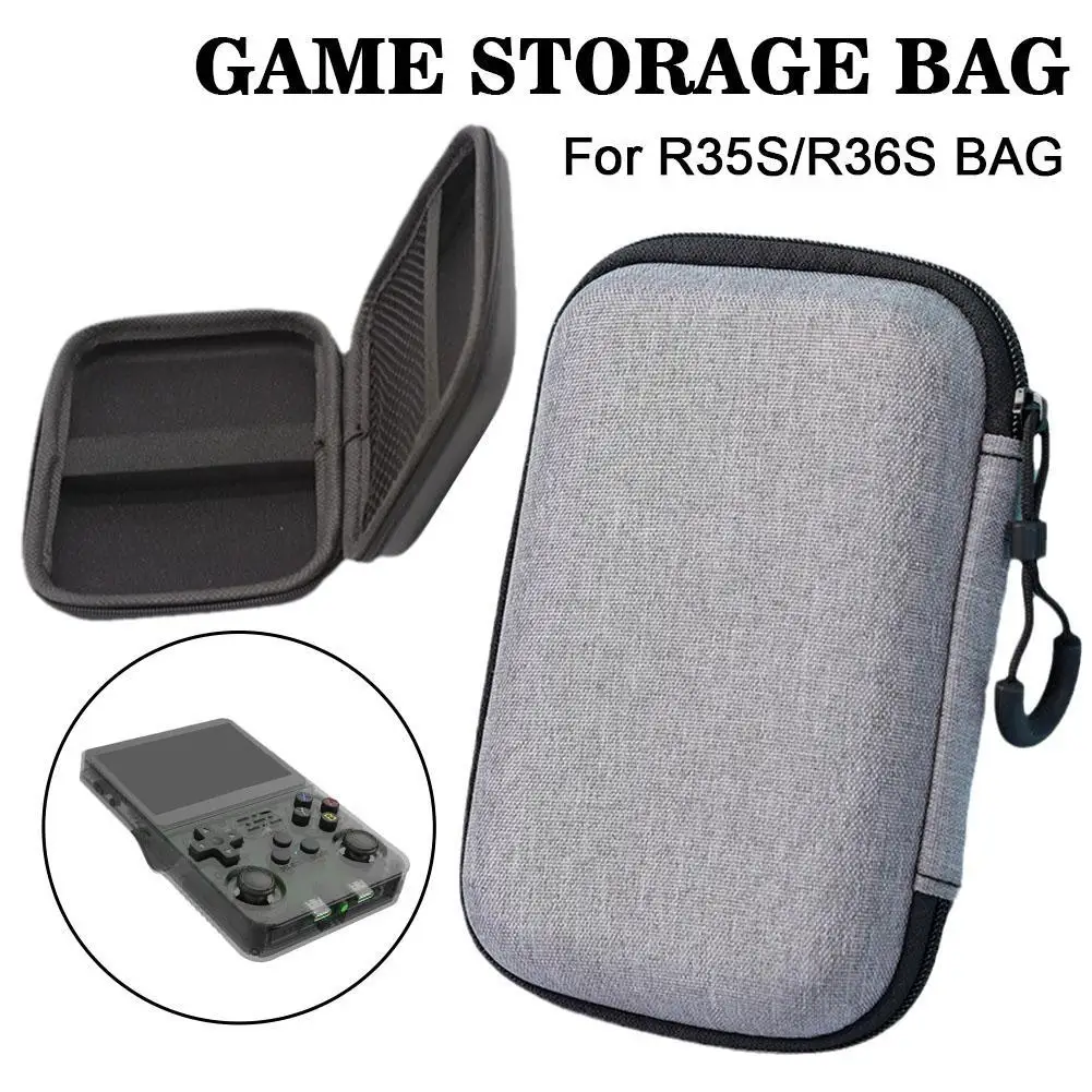 Per R36S/R35S Game Storage Bag Eva Cloth Per R36S/R35S Game Console Storage Bag Black Grey Game Nuovi Accessori 2024