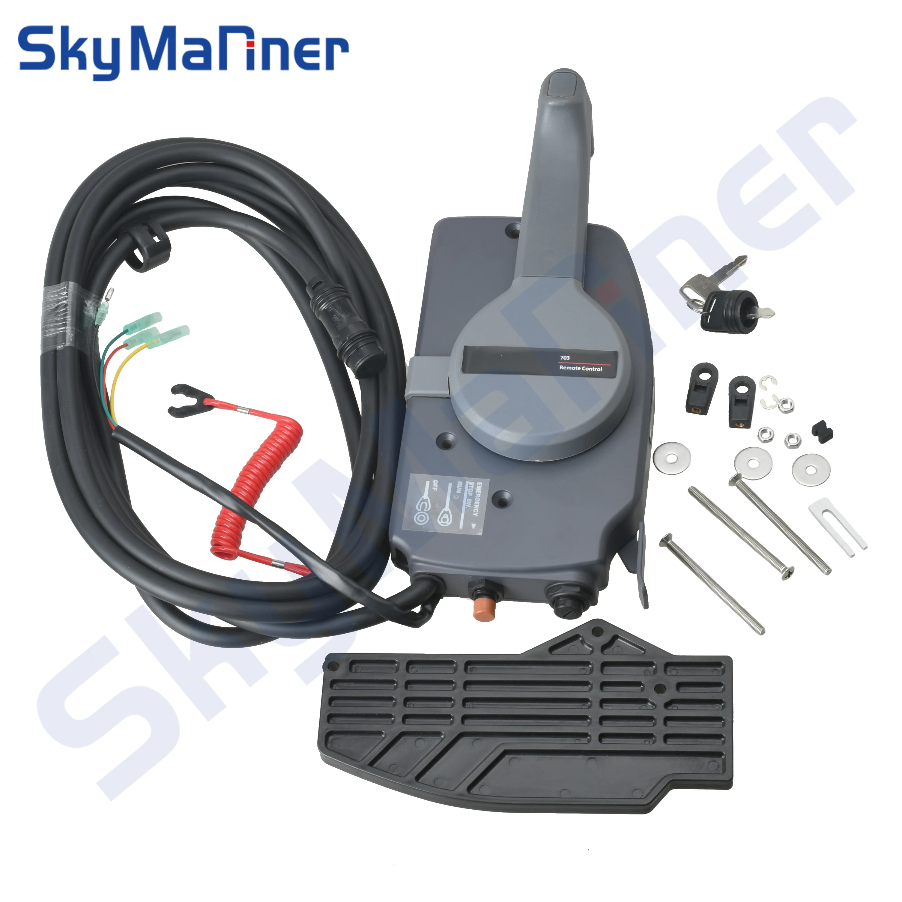Muslimex Remote Control Box Assy Per Yamaha Boat Engine 7 Pins Pull To Open 703-48205-B1-00 703-48205 Sostituisce