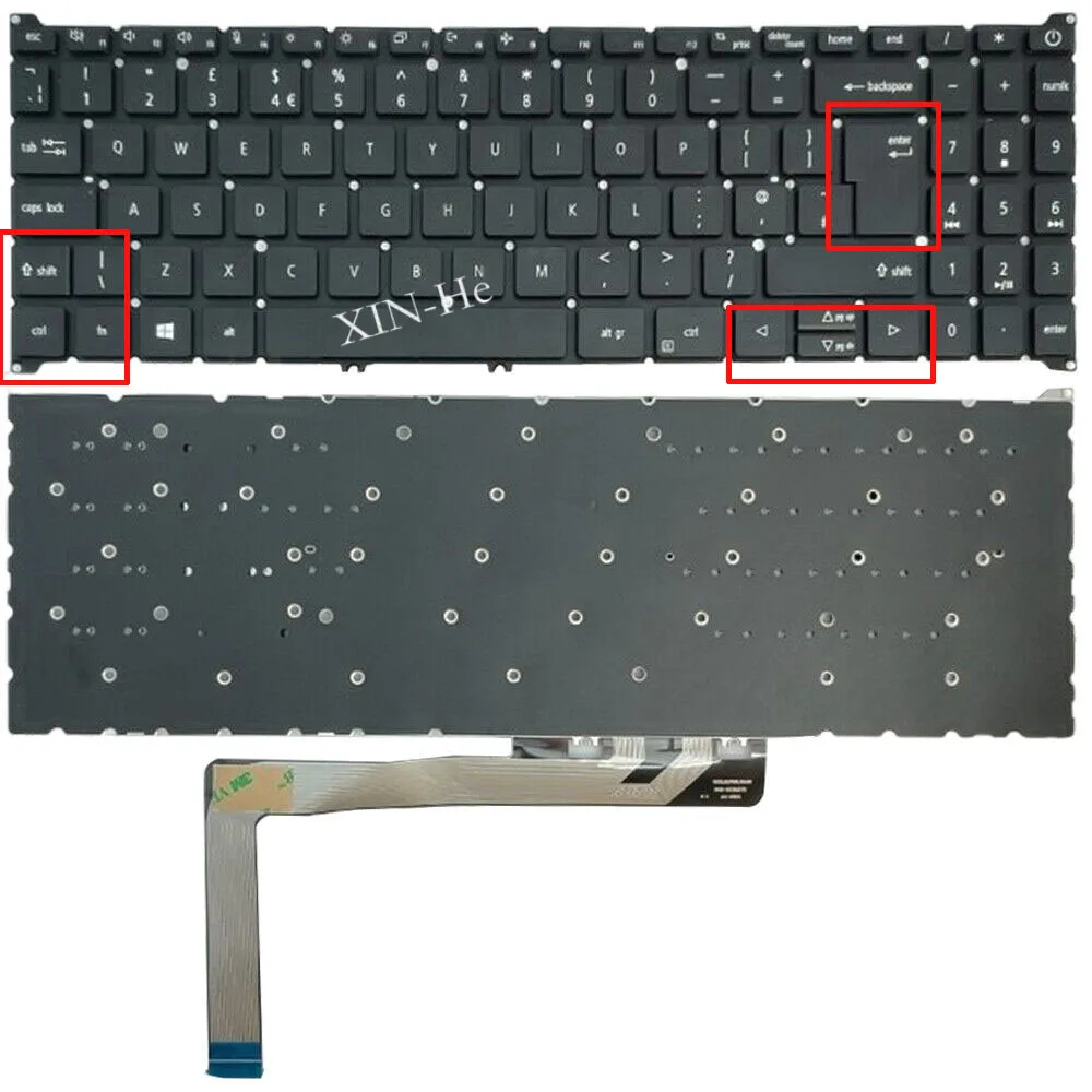 Tastiera Per Laptop Uk Per Acer Swift X Sfx16-51 Sfx16-51G Soe-Ncb2275 Ag-6800 Layout Uk Nero