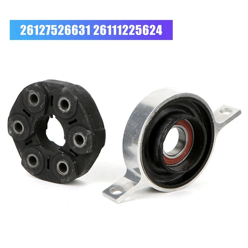 Auto Chassis Flex Joint Disc & Driveshaft Center Support Set Per Bmw E90 E91 E92 E82 26127526631 26111225624 Parti