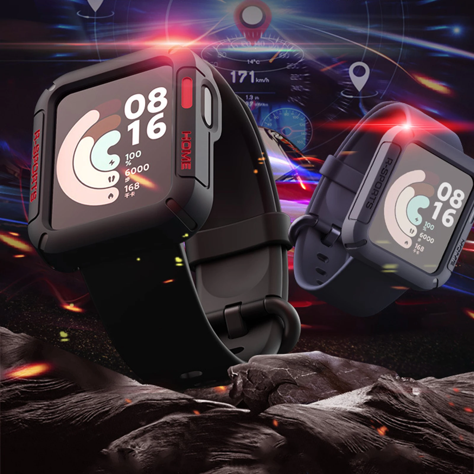 Per Xiaomi Mi Watch Lite Tpu Shell Protector Cover Band Strap Caricabatterie Per Xiaomi Redmi Watch
