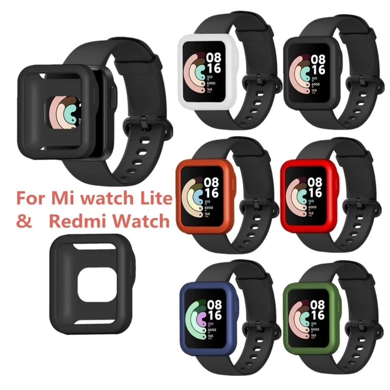 Nuova Custodia In Silice Shell Protector Cover Band Strap Bracelet Per Xiaomi Mi Watch Lite Redmi Watch