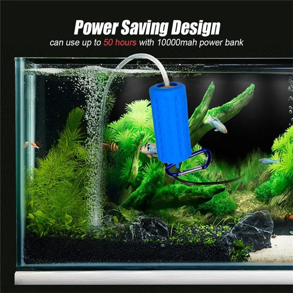 Youzi Portable Mini Usb Aquarium Fish Tank Oxygen Air Pump Mute Energy Saving Supplies Accessori