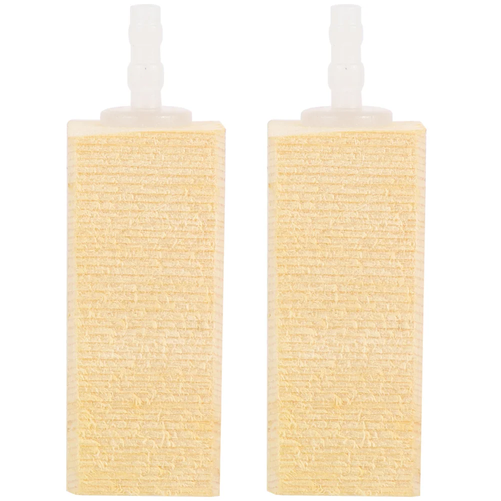 2 Pcs Protein Skimmer Nano Air Bubbler Stone Clean Wood Wood Supply Skimmer Acquari Di Acqua Salata Airstone