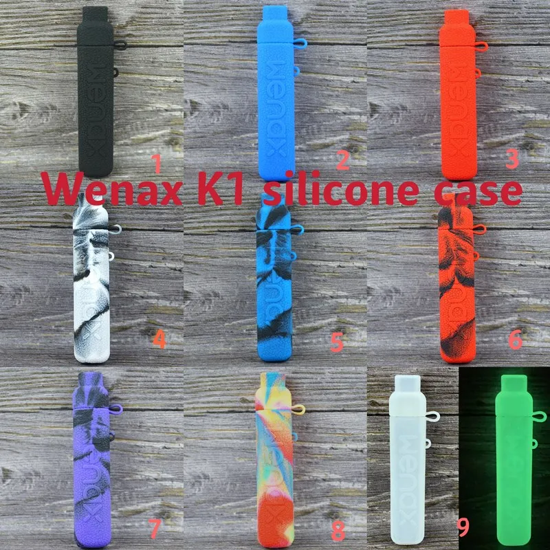 Nuova Custodia In Silicone Per Geekvape Wenax K1 Custodia Protettiva In Gomma Morbida Shield Wrap Skin Shell 1 Pz