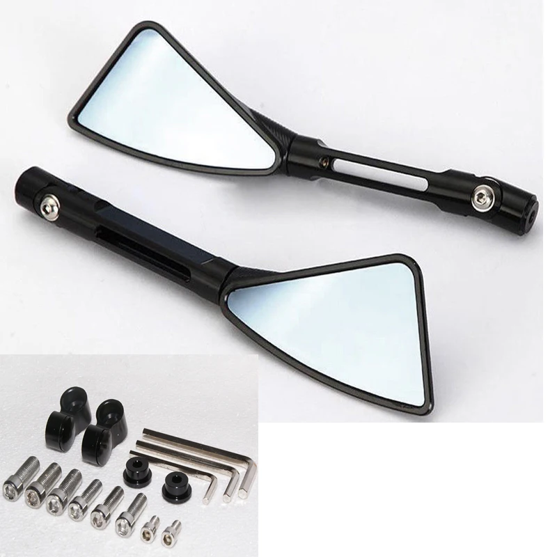 2X Cnc Motorcycle Posteriore In Alluminio Specchi Per Yamaha Fz1 Fz6 Xj6 Xjr1300 Mt-03 Ybr250 Ybr125 Uk New