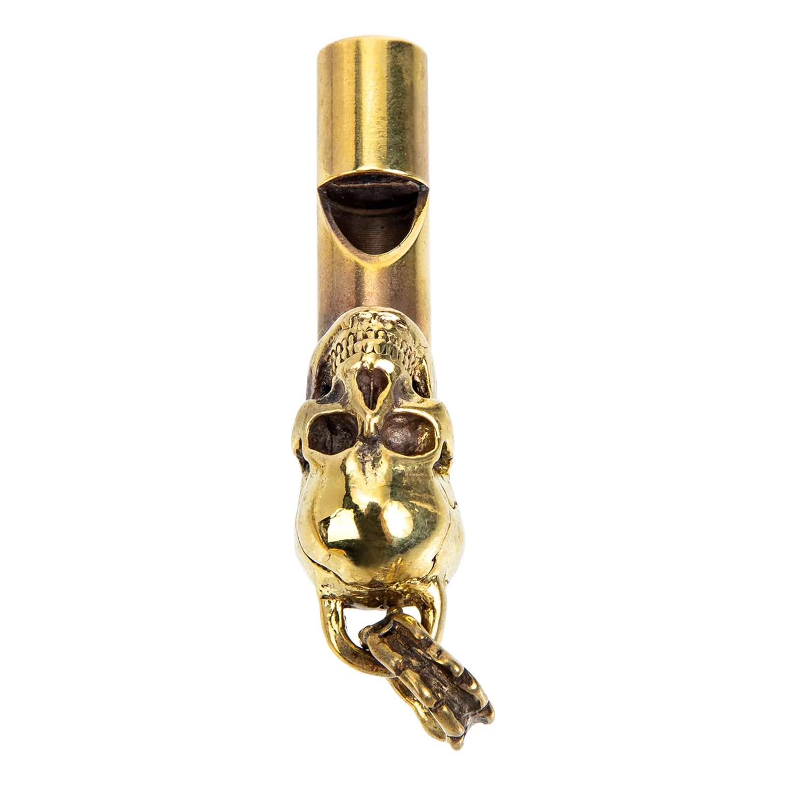 Death Whistle Campeggio Rame Spaventoso Design Portatile Sport Race Head Party Prop Giocattoli All'Aperto
