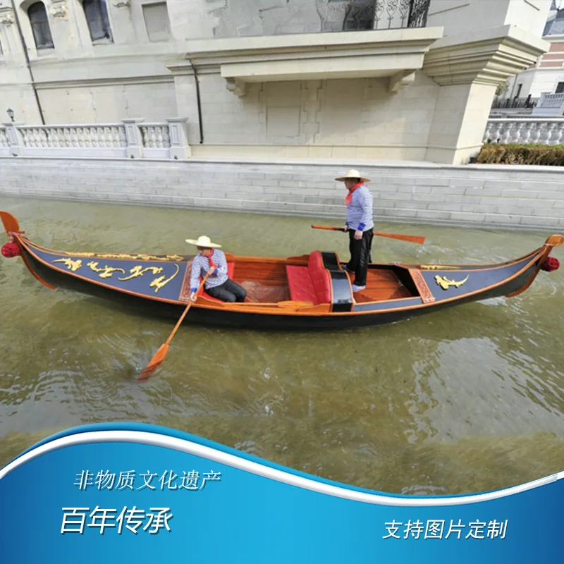 Personalizzato Stile Europeo Barca A Remi Parco Coppia Fotografia Puntelli Barca Paesaggio Decorazione Barca Gondola Barca Tour Boat