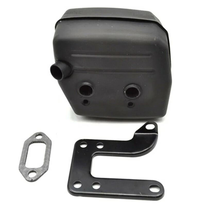 Silenziatore Exhuast Con Supporto Per Staffa Di Guarnizione Per Motosega Husqvarna Cut Off Saw 268 61 272 272Xp 272K 268K 61Cc 72Cc 68Cc