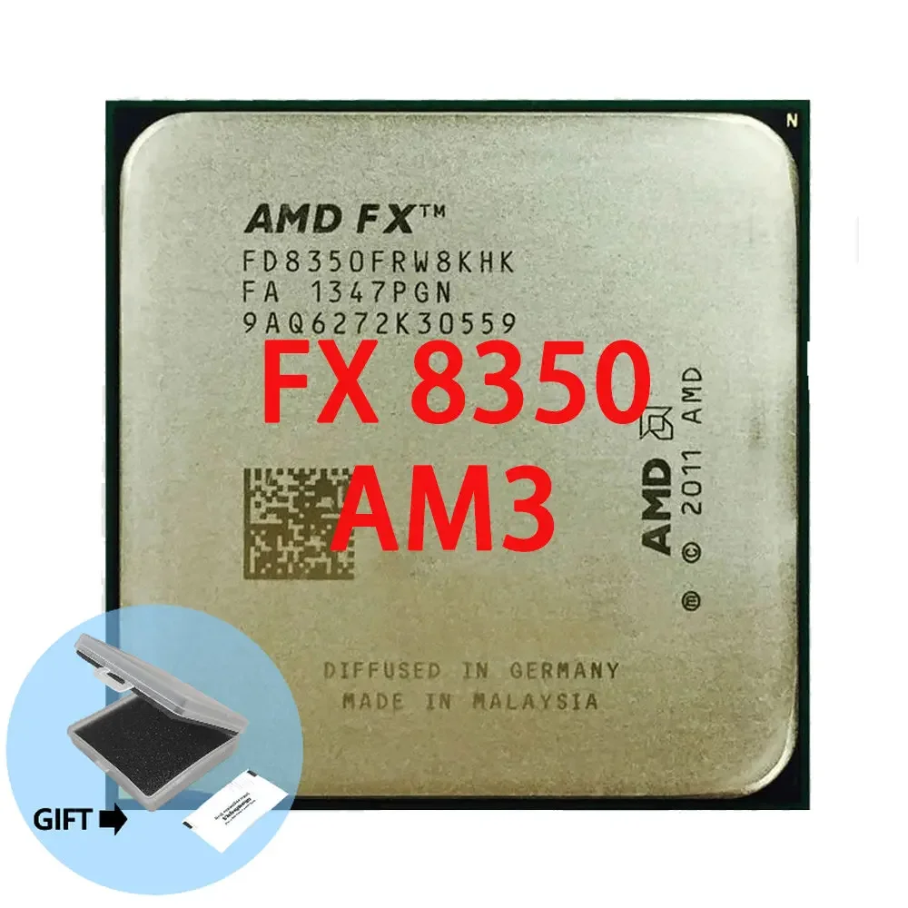 Originale Amd Fx-Series Fx-8350 Fx 8350 Fx8350 4.0G 125W Presa Di Corrente Am3 + Spedizione Gratuita
