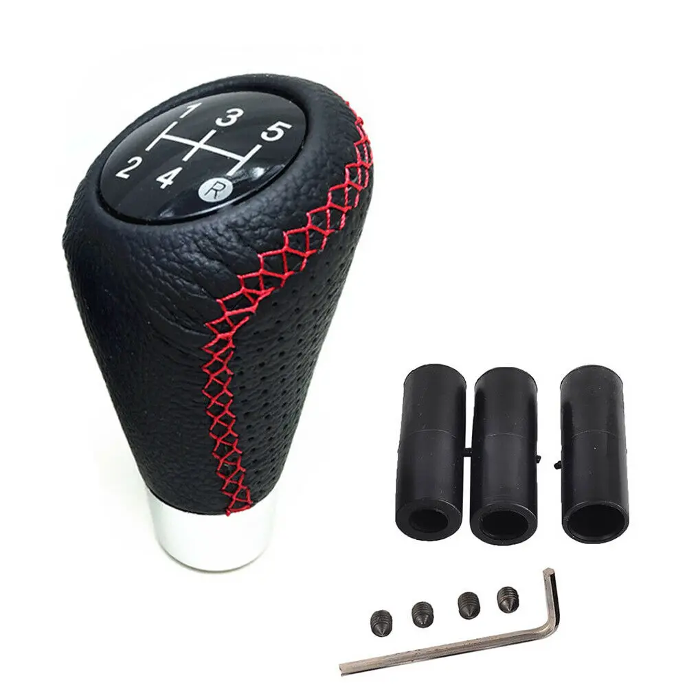 Pomello Leva Cambio Manuale Universale A 5 Marce In Pelle Per Fiat 500 Abarth Punto