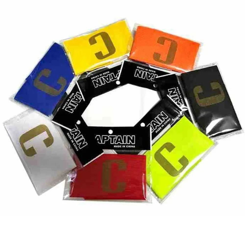 Casuale Football Captain Armband Anti-Off Fascia Da Braccio Sportiva Antiscivolo Visibilità Elasticità Squad Bracciali Sport Di Squadra All'Aperto