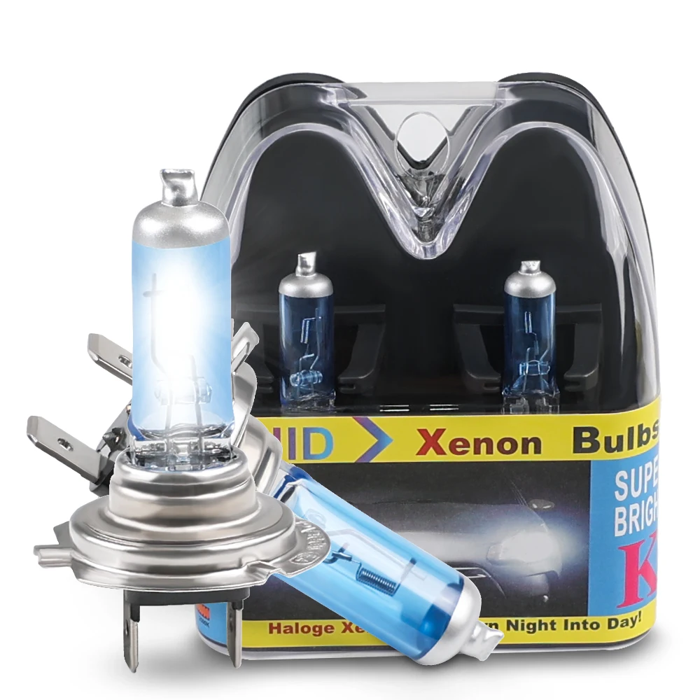 2X Auto 12V H7 100W Alogene 6000K Xenon Lampadine A Led Fari Super Bianchi Fari Auto