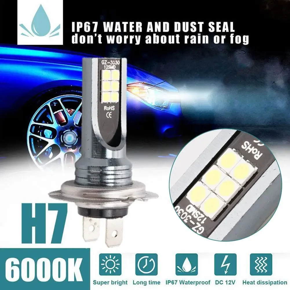 Lampadina Per Fari A Led H7 H1 H3 H7 H4 H11 12V 26000Lm Faro Per Auto A Led Ad Alta Potenza 6000K Faro Automatico Led H4 H7 Lampadine A Led