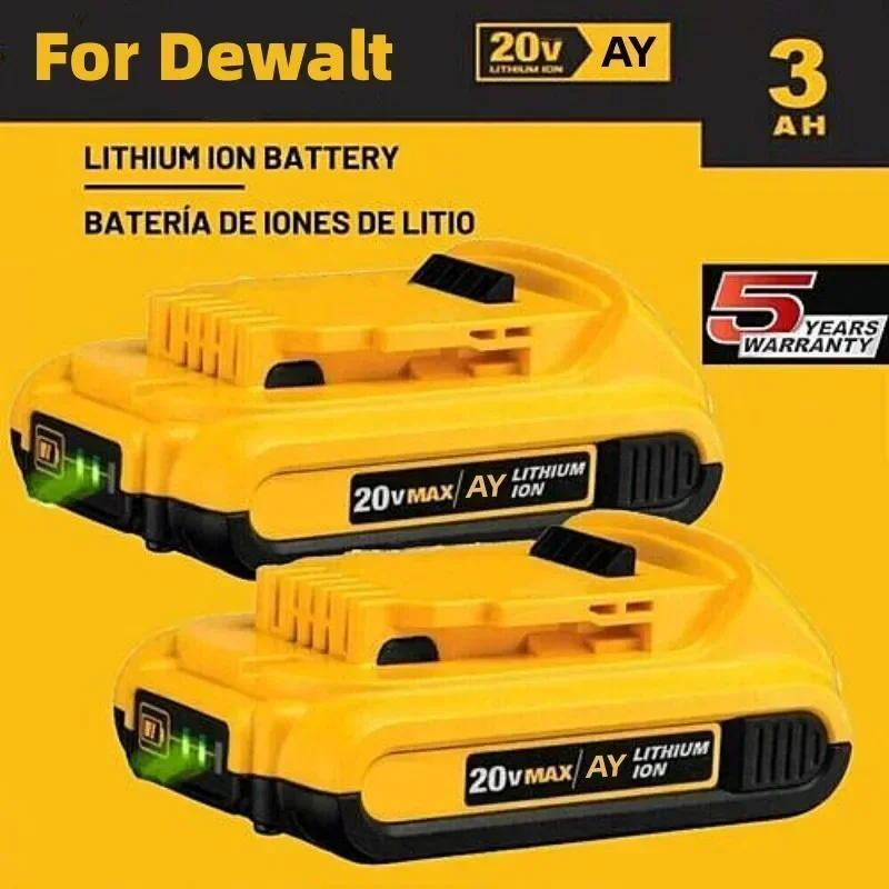 Batteria Agli Ioni Di Litio 20V 3.0Ah Dcb203 Per Dewalt Max Tools Dcb205 Dcb206 Dcb204 Dcb200 Dcb182 Dcb180 Dcb230 Dcd Dcf Dcg Series