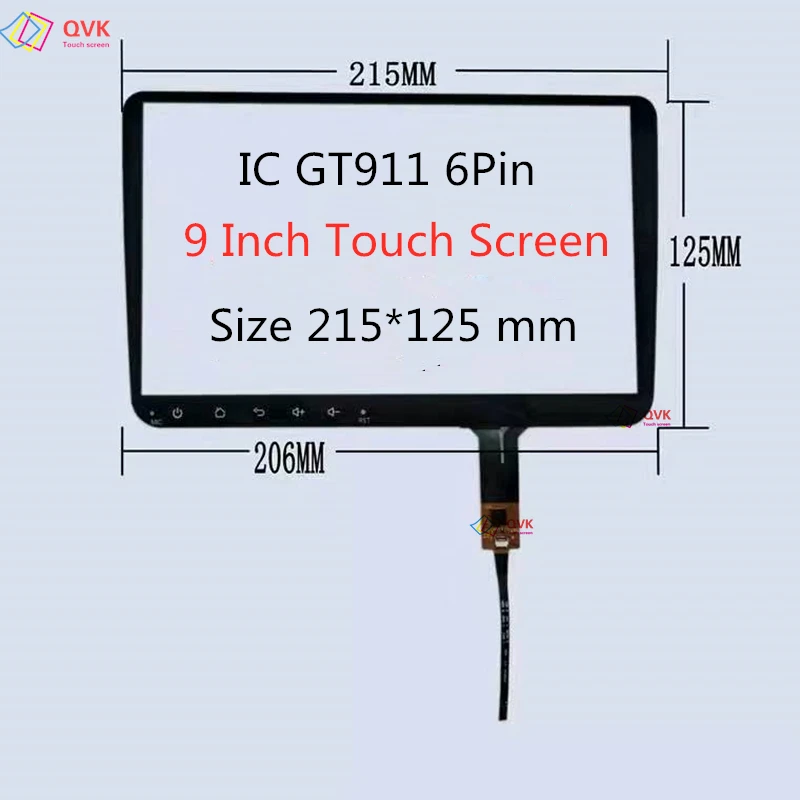 9 Pollici Per Carlaoer F-Vw-Skoda 2Din Navigazione Gps Per Auto Radio Lettore Multimediale Touch Screen Capacitivo Digitizer Sensor F-Vw-Sko