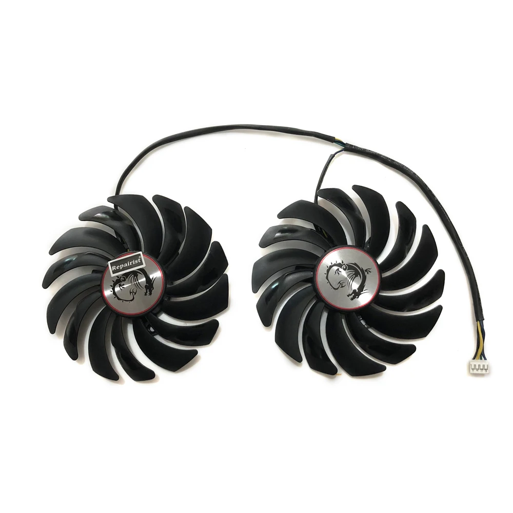 2 Pz/Set Gpu Cooler,Ventilatore Per Schede Grafiche,Per Msi Msi Gtx1080Ti Gaming,Per Msi Gtx1070Ti Gaming,Per Msi Rx580 Gaming,Per Msi Rx570 Gaming,Pe