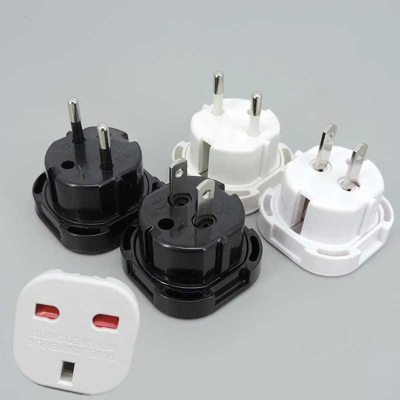 1/3Pcs Uk Plug To Eu Us Au Converter Euro Wall Travel Power Adapter 250V Charger Eu Germany Korea Plug British Scoket Outlet T1