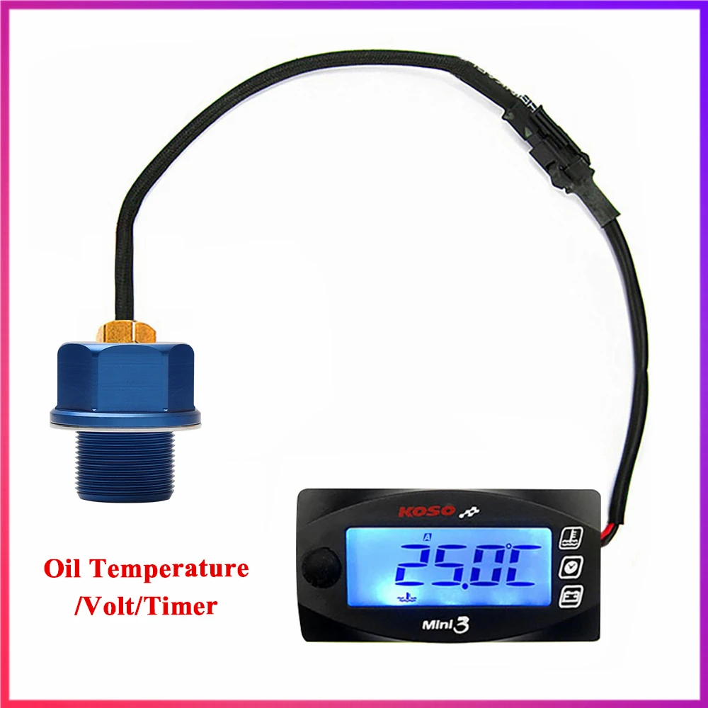 Koso Upgrad Moto Display A Led Mini 3 In 1 Metro Temperatura Olio Volt Per Nmax Nmax125 Accessori Bici Universali