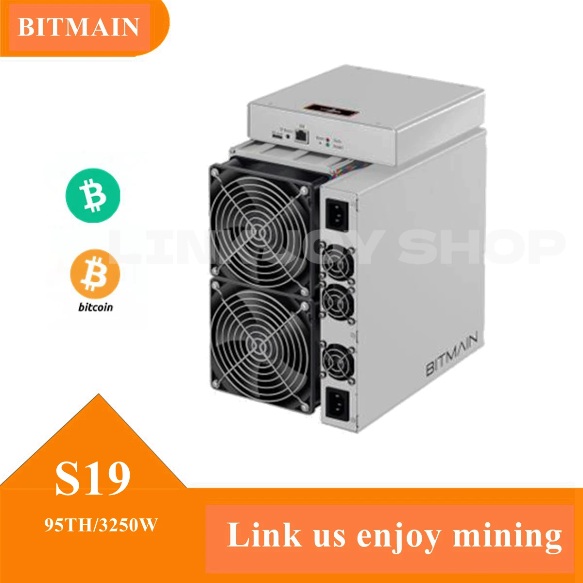 Antminer S19 95Th 3250W Bitcoin Miner Con Alimentatore Incluso Da Bitmain Refurish