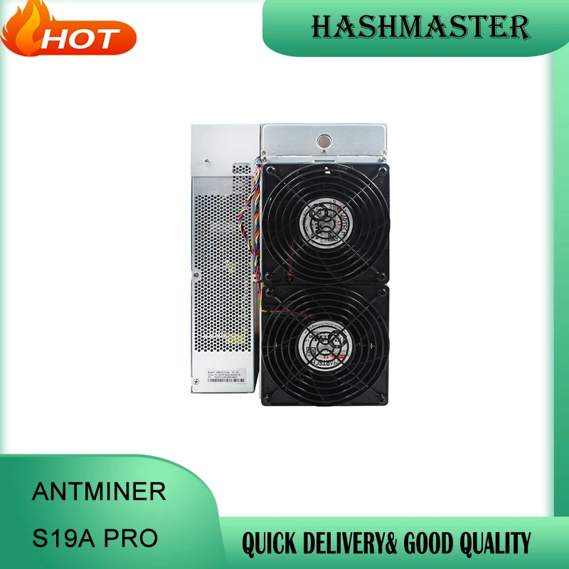 Bitmain S19A Pro 110Th/S Bitcoin Asic Miner Bitmain Antminer S19A Pro Con Alimentatore Da 3250W
