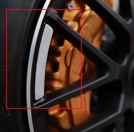 4Pcs Cerchi Sopracciglio Per Amg Sticker Brabus Wheel Sopracciglio Sticker Amg Hub Trim Per Mercedes Benz Brabus W464 W212 W463 W213 W205