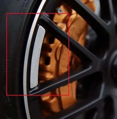 4Pcs Cerchi Sopracciglio Per Amg Sticker Brabus Wheel Sopracciglio Sticker Amg Hub Trim Per Mercedes Benz Brabus W464 W212 W463 W213 W205